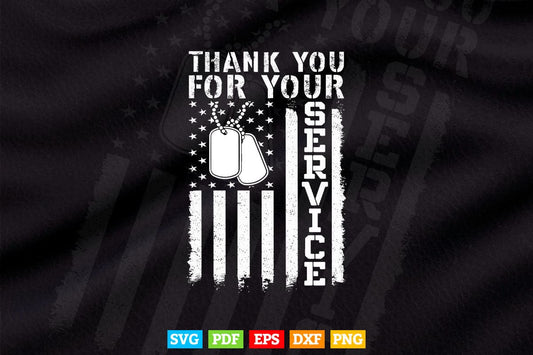Veterans Day Thank You for your Service Svg T shirt Design.