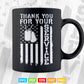 Veterans Day Thank You for your Service Svg T shirt Design.
