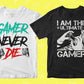 Video Games 50 Editable T-shirt Designs Bundle Part 2