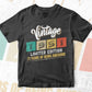 Vintage 1951 Limited Edition 71 Years of Being Awesome Birthday Editable T shirt Design Svg File