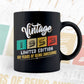 Vintage 1953 Limited Edition 69 Years of Being Awesome Birthday Editable T shirt Design Svg File