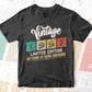 Vintage 1957 Limited Edition 65 Years of Being Awesome Birthday Editable T shirt Design Svg File