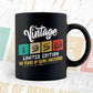 Vintage 1958 Limited Edition 64 Years of Being Awesome Birthday Editable T shirt Design Svg File