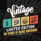 Vintage 1962 Limited Edition 60 Years of Being Awesome Birthday Editable T shirt Design Svg File