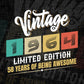 Vintage 1964 Limited Edition 58 Years of Being Awesome Birthday Editable T shirt Design Svg File