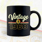 Vintage 1968 of 54th Birthday for Bitcoin Lovers Editable Vector T-shirt Design in Ai Svg Png Files