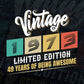 Vintage 1973 Limited Edition 49 Years of Being Awesome Birthday Editable T shirt Design Svg File