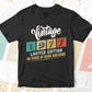Vintage 1977 Limited Edition 45 Years of Being Awesome Birthday Editable T shirt Design Svg File