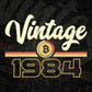 Vintage 1984 of 38th Birthday for Bitcoin Lovers Editable Vector T-shirt Design in Ai Svg Png Files