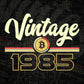 Vintage 1985 of 37th Birthday for Bitcoin Lovers Editable Vector T-shirt Design in Ai Svg Png Files