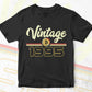Vintage 1995 of 27th Birthday for Bitcoin Lovers Editable Vector T-shirt Design in Ai Svg Png Files