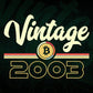 Vintage 2003 of 19th Birthday for Bitcoin Lovers Editable Vector T-shirt Design in Ai Svg Png Files