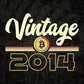 Vintage 2014 of 8th Birthday for Bitcoin Lovers Editable Vector T-shirt Design in Ai Svg Png Files