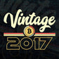 Vintage 2017 of 5th Birthday for Bitcoin Lovers Editable Vector T-shirt Design in Ai Svg Png Files