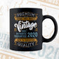 Vintage 2nd Birthday 2020 Aged To Perfection Editable Vector T shirt Design Svg Png files