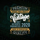 Vintage 2nd Birthday 2020 Aged To Perfection Editable Vector T shirt Design Svg Png files