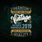 Vintage 3rd Birthday 2019 Aged To Perfection Editable Vector T shirt Design Svg Png files