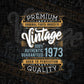 Vintage 49th Birthday 1973 Aged To Perfection Editable Vector T shirt Design Svg Png files