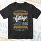 Vintage 56th Birthday 1966 Aged To Perfection Editable Vector T shirt Design Svg Png files