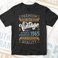 Vintage 57th Birthday 1965 Aged To Perfection Editable Vector T shirt Design Svg Png files