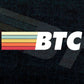 Vintage BTC Crypto Currency Bitcoin Editable Vector T-shirt Design in Ai Svg Png Printable Files