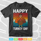Vintage Happy Turkey Day Thanksgiving Day Boys Girls Kids Svg Png Cut Files.