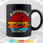 Vintage Kayaking Gets Me Wet Svg Cricut Files.