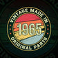 Vintage Made In 1965 Original Parts 57th Birthday Editable Vector T-shirt Design in Ai Svg Png Files