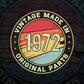 Vintage Made In 1972 Original Parts 49th Birthday Editable Vector T-shirt Design in Ai Svg Png Files