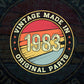 Vintage Made In 1983 Original Parts 39th Birthday Editable Vector T-shirt Design in Ai Svg Png Files