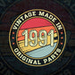 Vintage Made In 1991 Original Parts 31st Birthday Editable Vector T-shirt Design in Ai Svg Png Files