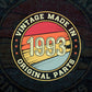 Vintage Made In 1993 Original Parts 29th Birthday Editable Vector T-shirt Design in Ai Svg Png Files