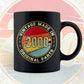 Vintage Made In 2000 Original Parts 22nd Birthday Editable Vector T-shirt Design in Ai Svg Png Files