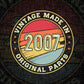Vintage Made In 2007 Original Parts 15th Birthday Editable Vector T-shirt Design in Ai Svg Png Files