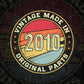 Vintage Made In 2010 Original Parts 12th Birthday Editable Vector T-shirt Design in Ai Svg Png Files