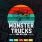 Vintage Retro Monster Truck Are My Jam In Svg Png Files.