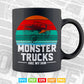 Vintage Retro Monster Truck Are My Jam In Svg Png Files.