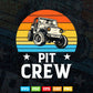 Vintage Retro Pit Crew Monster Trucks Svg T shirt Design.