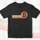 Vintage Sunset Btc Crypto Bitcoin Editable Vector T-shirt Design in Ai Svg Files