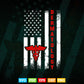 Vintage USA Dermatology Doctor American Flag Dermatologist Svg Png Files.