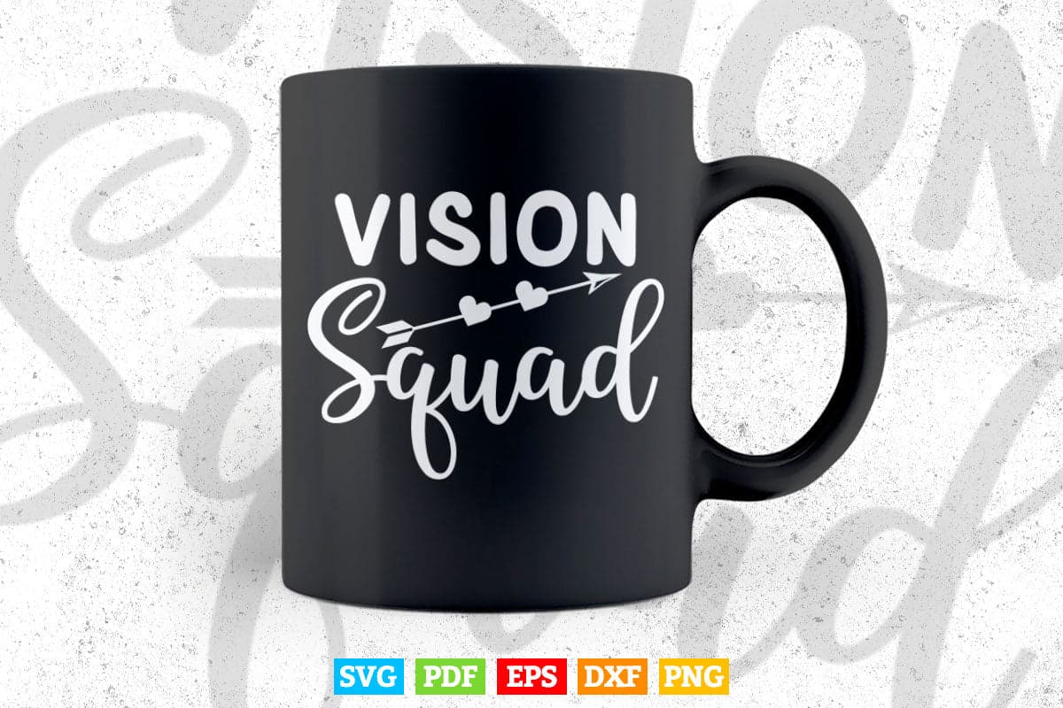 Vision Squad Eye Doctor Optometrist Optometry Svg Cricut Files.