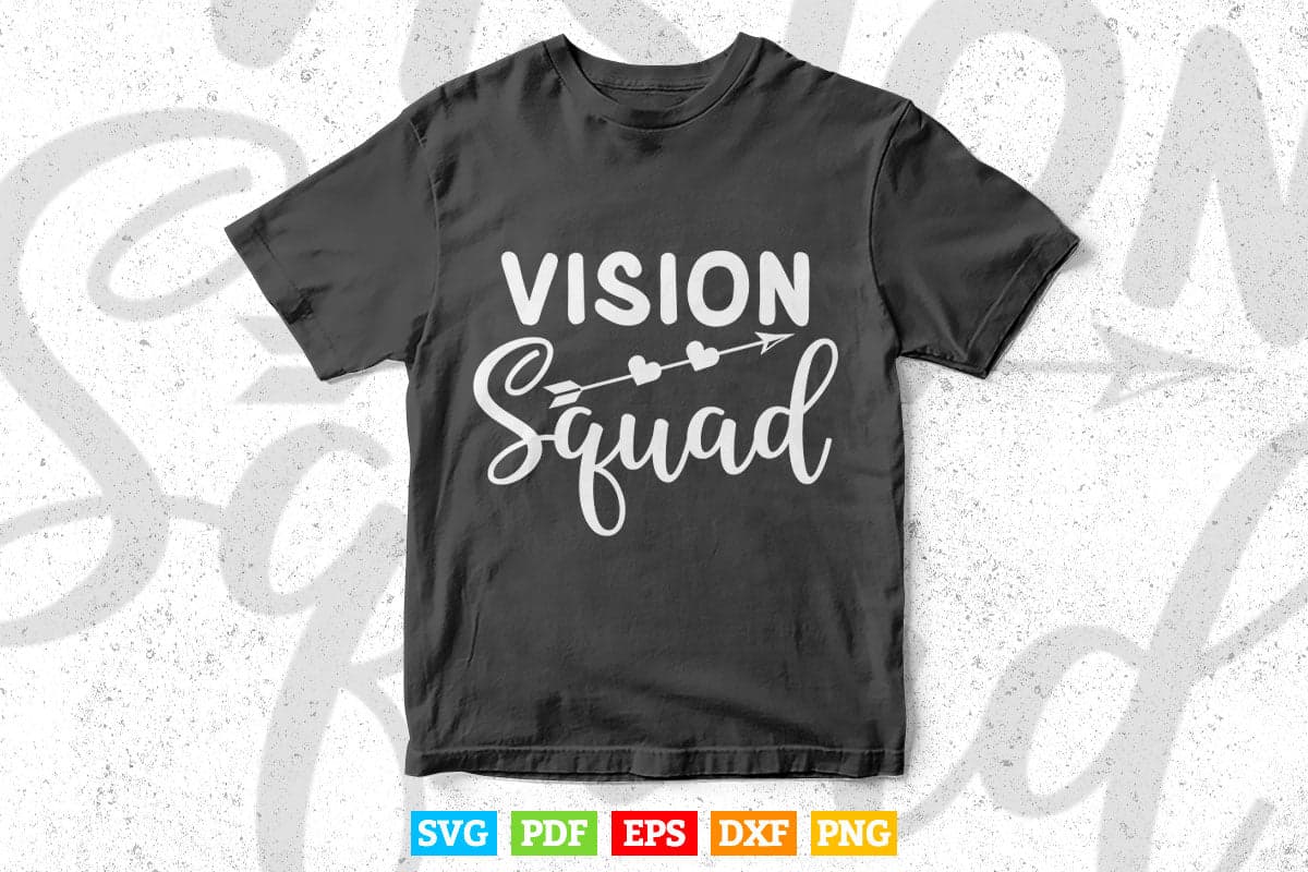 Vision Squad Eye Doctor Optometrist Optometry Svg Cricut Files.