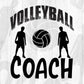 Volleyball Coach Sports T shirt Design In Png Svg Cutting Printable Files
