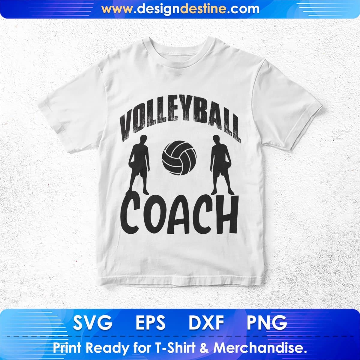 Volleyball Coach Sports T shirt Design In Png Svg Cutting Printable Files