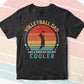 Volleyball Dad Vintage Retro Gift For Father's Day Vector T shirt Design in Ai Png Svg Files