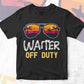 Waiter Off Duty With Sunglass Funny Summer Gift Editable Vector T-shirt Designs Png Svg Files