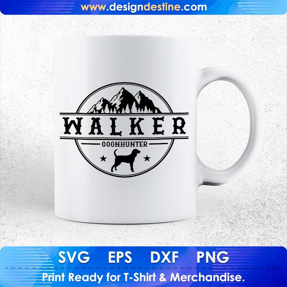 Walker Coon Hunter T shirt Design Svg Cutting Printable Files