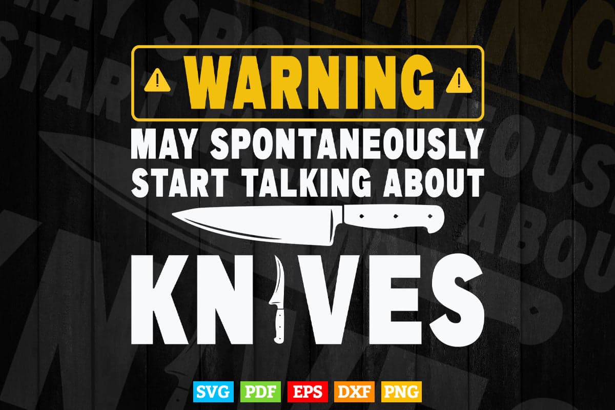 Warning Butcher Cook Chef Svg Cut Files.