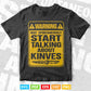Warning May Spontaneously Start Talking About knife Svg Png Dxf Digital Files