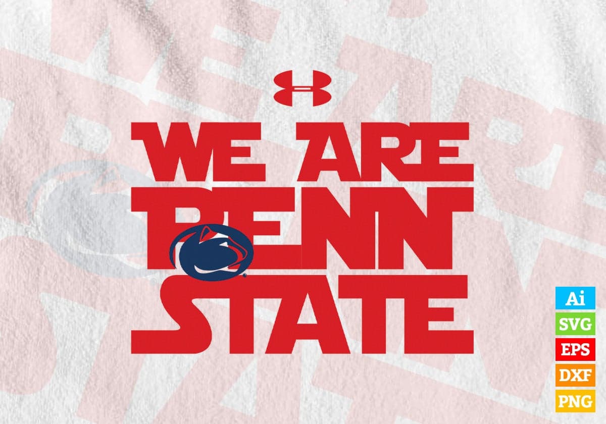 We Are Penn State Animals Vector T-shirt Design in Ai Svg Png Files